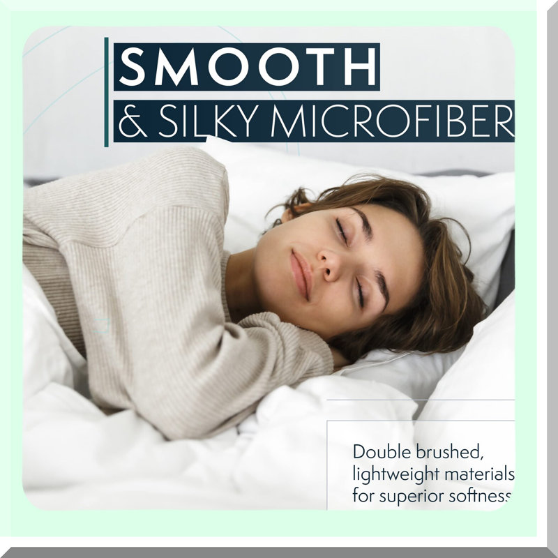 CoolLux Full Bed Sheet Set - Hotel Luxury Lightweight Soft Cooling Bedding with Deep Pockets. Wrinkle & Shrink Resistant Sage Eco-Friendly 4 pc Sheets.