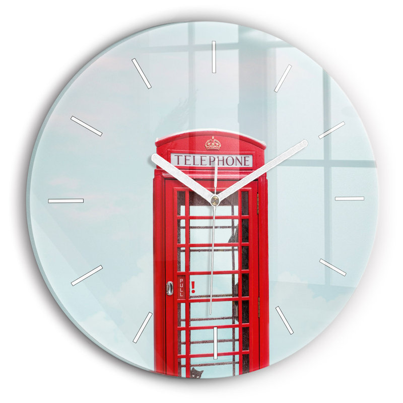 Glass Wall Clock