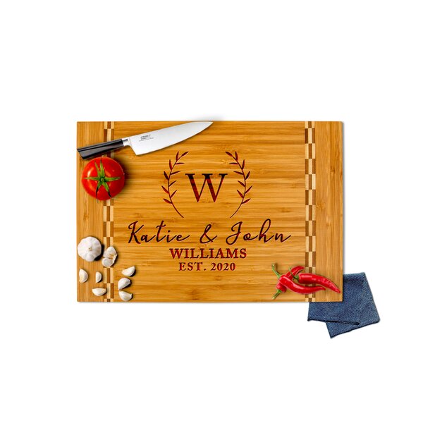 Personalized Script Last Name Cutting Board Gifts for Weddings,  Anniversaries, Birthdays, and Housewarmings