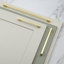 Brushed Brass Slim Square D-Bar Handles-120768037