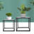 2 PCS Black Frame Nesting Tables