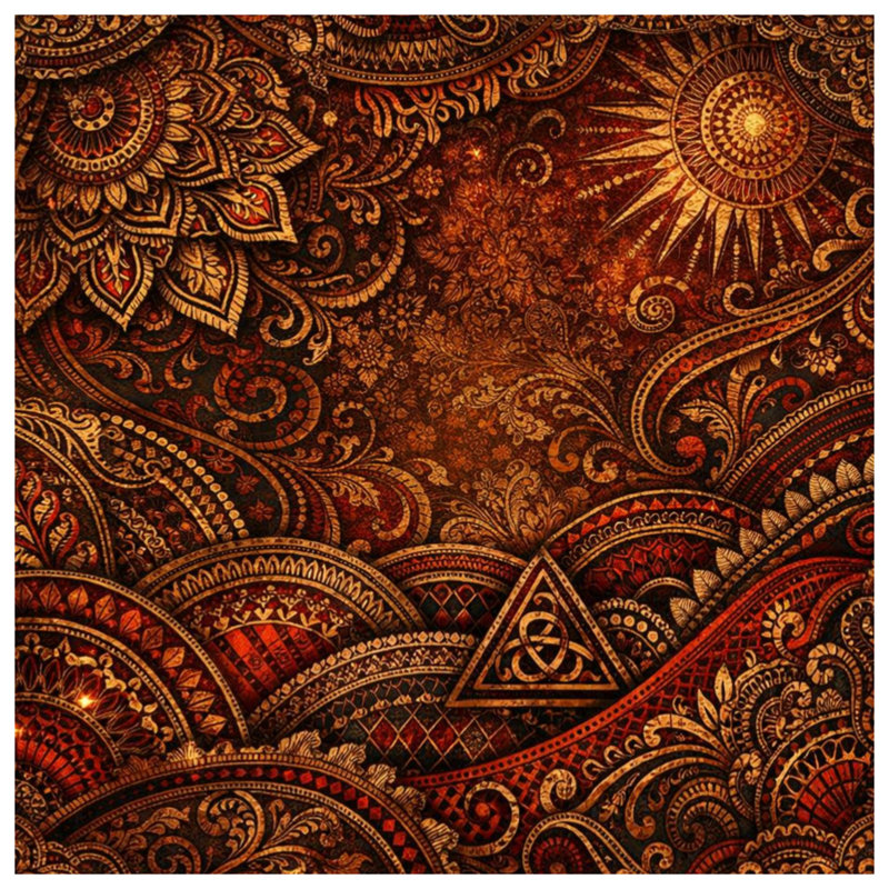 Tapis de bain à motif ornemental complexe, 34 po L x 21 po L