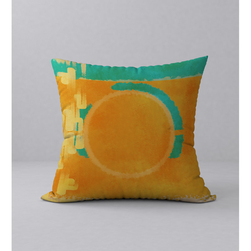 Abstract Throw Pillow, 20" H x 20" W