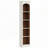 70.86" 5-Tier White & Oak Modern Slim Corner Cube Bookcase For Living Room, Office, Bedroom