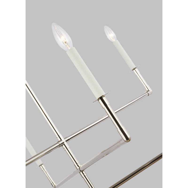 Bayview 6 - Light Chandelier, Aged Iron, 26" H x 32" W x 32" D