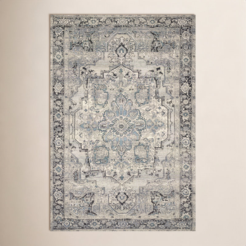 Cusack Oriental Indoor / Outdoor Area Rug, Rectangle 6'7" x 9'4"