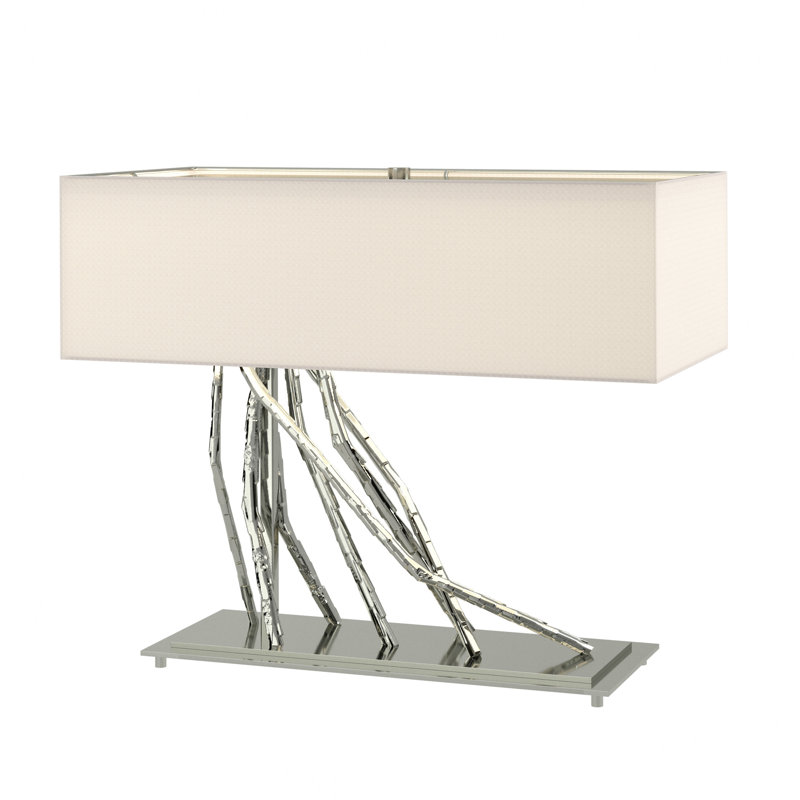 Brindille 16.5" Table Lamp, Sterling, Natural Anna
