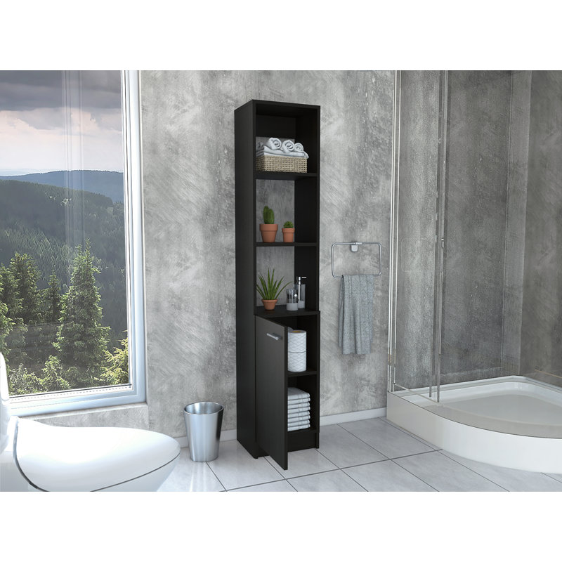 Malaga Linen Cabinet, Black