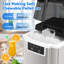 Countertop Ice Makers Machine With Basket And Scoop, 38lbs/24h Soft Chewable Pellet Ice, One-click Operation, Nugget Ice Maker For Home, Kitchen, Camping, Rv, Office And Party, Silver