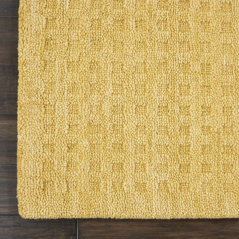 Meshilem Wool Plaid Indoor Rug, Rectangle 6'6" x 9'6"