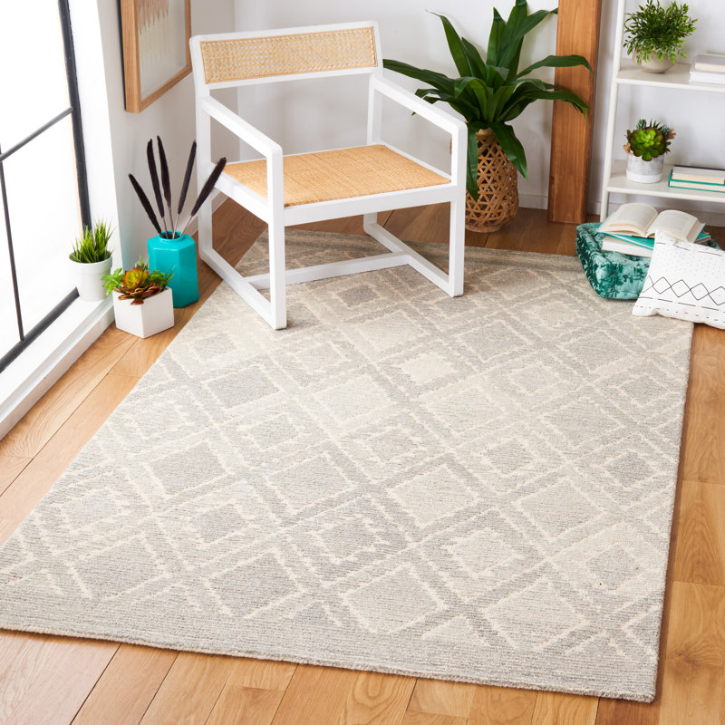 Tapis Casablanca beige / gris Casablanca, Rectangle 8 pi x 10 pi