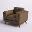 Fauteuil en cuir véritable Allotey