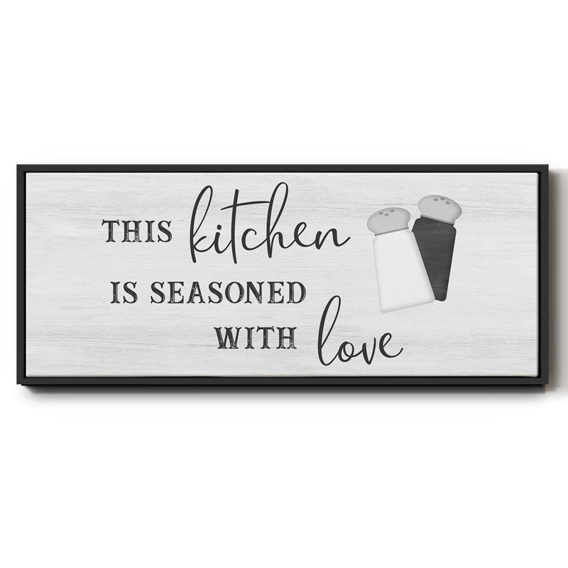«Seasoned with Love», toile encadrée, H 20 po x l 50 po