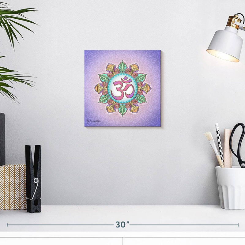 Adella pastel Om Mandala, H 10 po x l 10 po