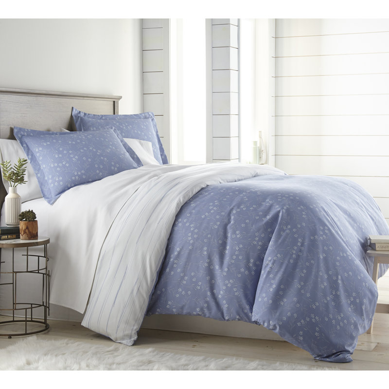 Ensemble de housse de couette réversible Kieron, Housse de couette très grand + 2 taies décoratives