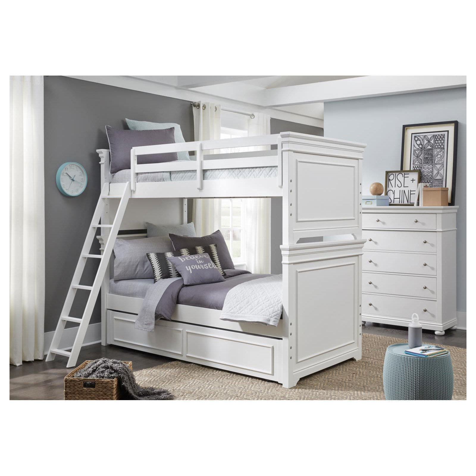 Jayden 5-Drawer Chest, White