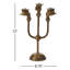 Candélabre Decker Haunted Hands 8,75 po x 4 po x 13 po