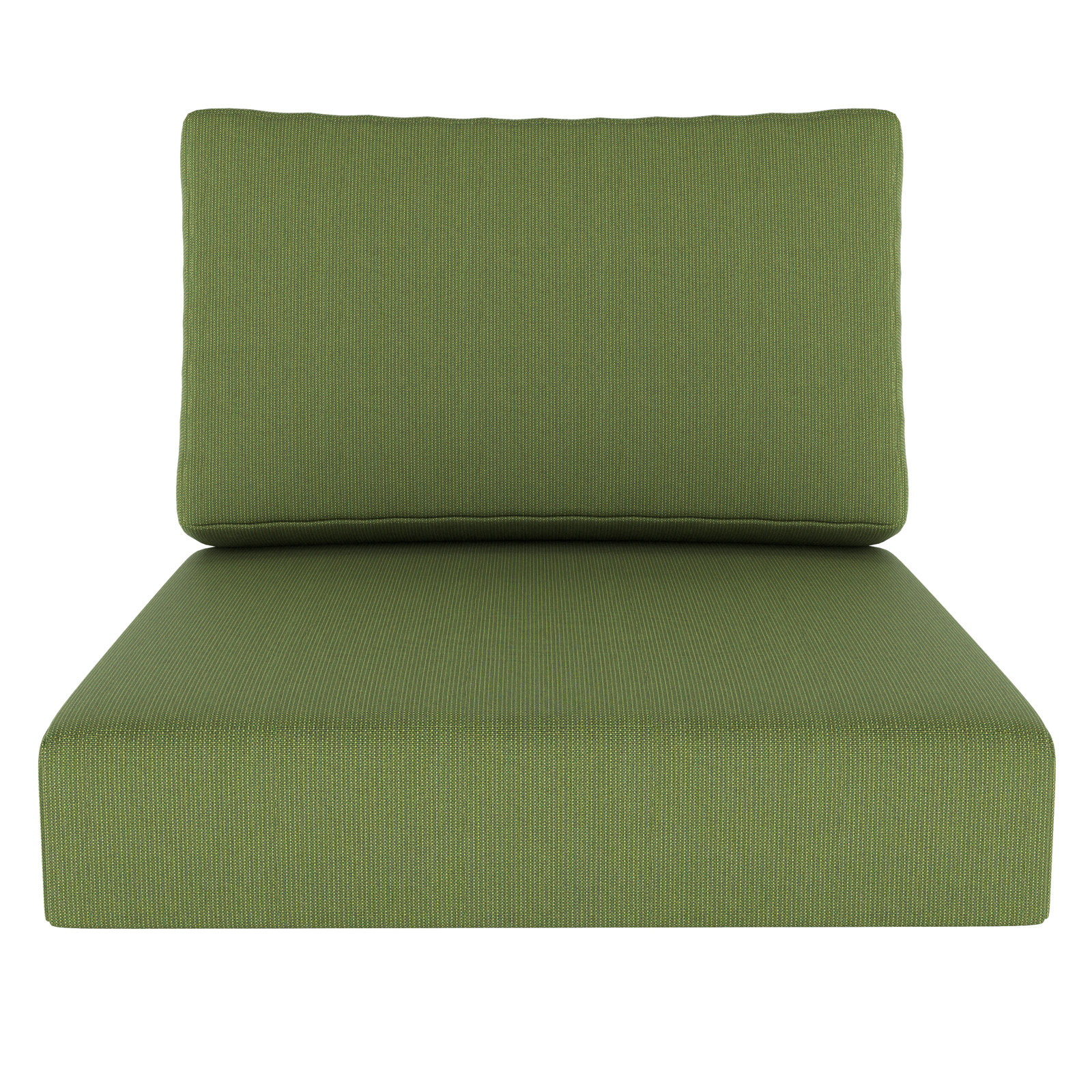 Amala Sunbrella® Seat and Back Cushion, Sunbrella® Spectrum Cilantro Plainweave, 28.5" W x 28.5" D