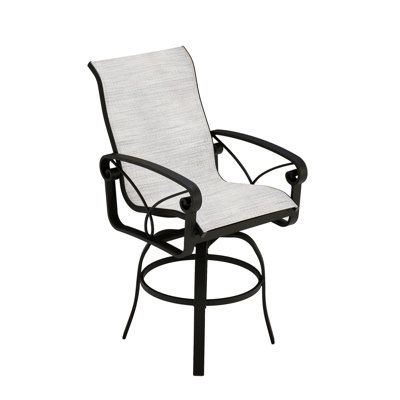 Tabouret de bar d'extérieur en aluminium 29 po Palazzo Sling