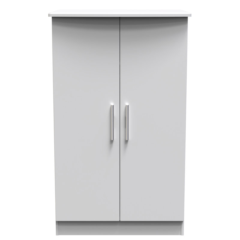 Birriel Manufactured Wood Wardrobe, Grey Matt