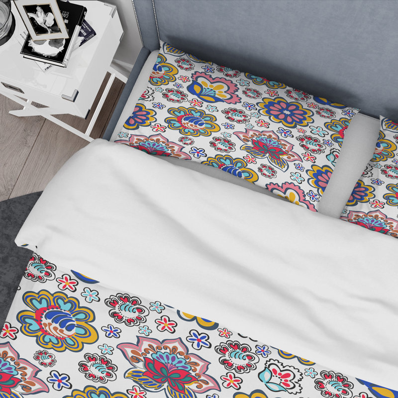 Retro Art Deco - Mid century bedding set - Modern Mid-century Bed cover set, Full/Queen Duvet Cover + 2 Shams