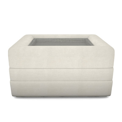 Boyden Ottoman with Wood Tray