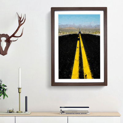 Horizon of Nevada in Abstract - Picture Frame Graphic Art Print