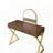 Vanity Desk with Mirror and Jewelry Tray Elegant Finish Design