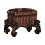 Tabouret de meuble-lavabo en bois rembourré en tissu touffeté Trosky