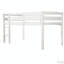 Lit mezzanine simple en bois avec échelle, conception peu encombrante pour les petites pièces et utilisation multifonctionnelle-975065273