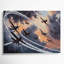 Transport, art acrobatique sur toile gris-1628025896