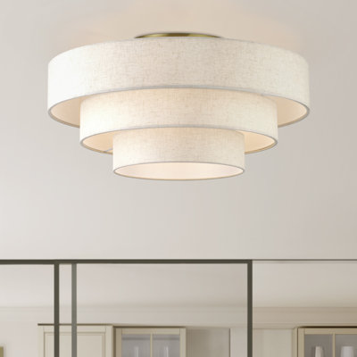 Très grand semi-encastré 5 lumières Ayden