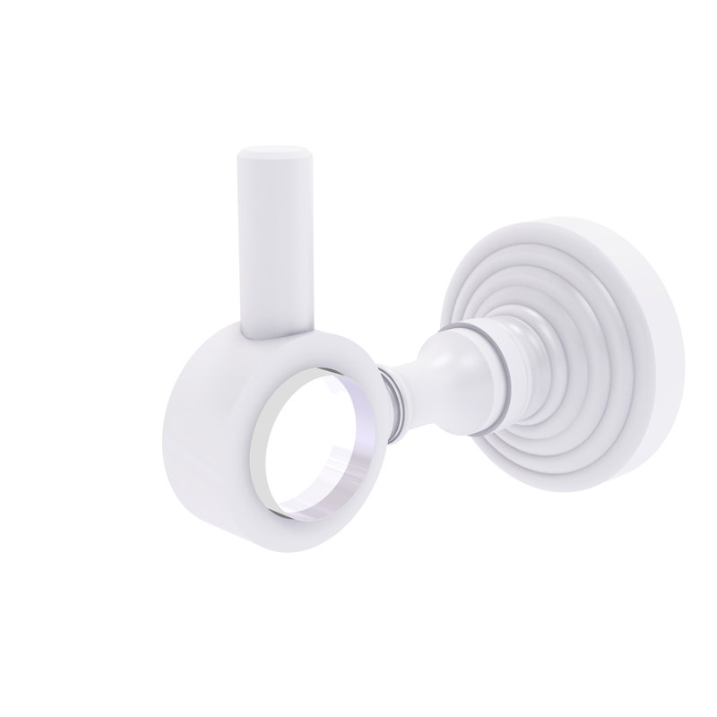 Jarrell Wall Mounted Robe Hook, Matte White