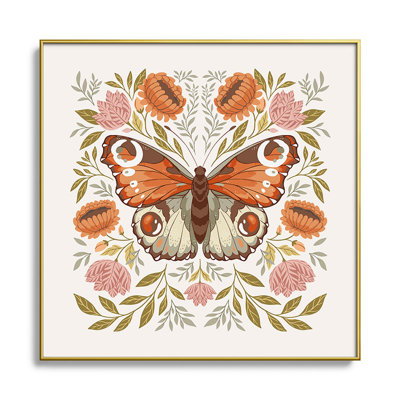 " Morris Inspired Butterfly " Painting