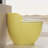 12" Rough-In 15.75"Seat Height Yellow Compact Siphonic Basic Smart Toilet for Small Space with Sensor Lid Opening, Night Light and Adjustable Temperature-130136469