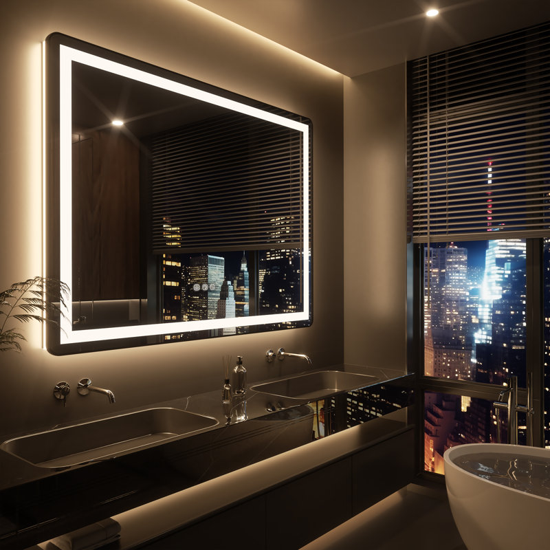 Miroir mural Dokes, 48 po x 36 po