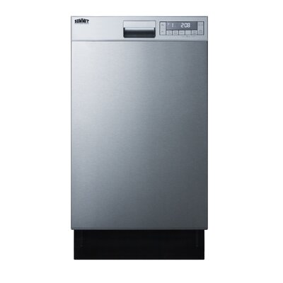 Summit 18"" 49 dBA Built-In Full Console Dishwasher with Sound Absorption Technology -  Summit Appliance, DW18SS4ADA