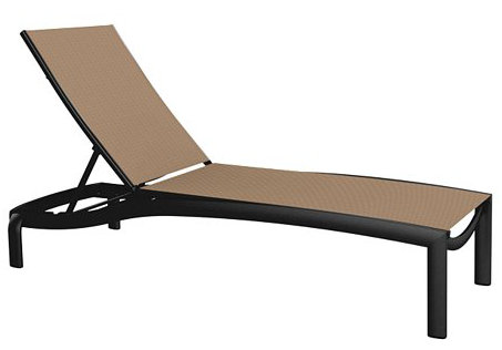 Kor Outdoor Chaise Lounge, Gold Coast, Obsidian