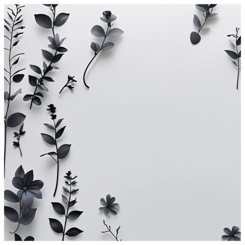 Jeté en molleton Black Flowers - Jetés floraux pour canapés ou lits, 60in W x 80in H