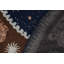 Rug & Kilim’S French Deco Circle Rug In Blue, Beige-Brown Zodiac Pictorial-1215912476