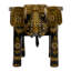 Astare Solid Wood Figurine End Table
