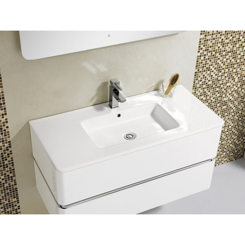 Stellan 39.25'' Single Bathroom Vanity with Ceramic Top, White