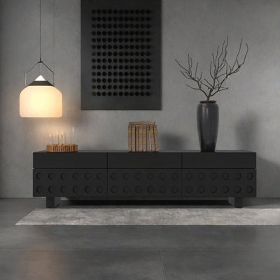 Black Minimalist TV Stand