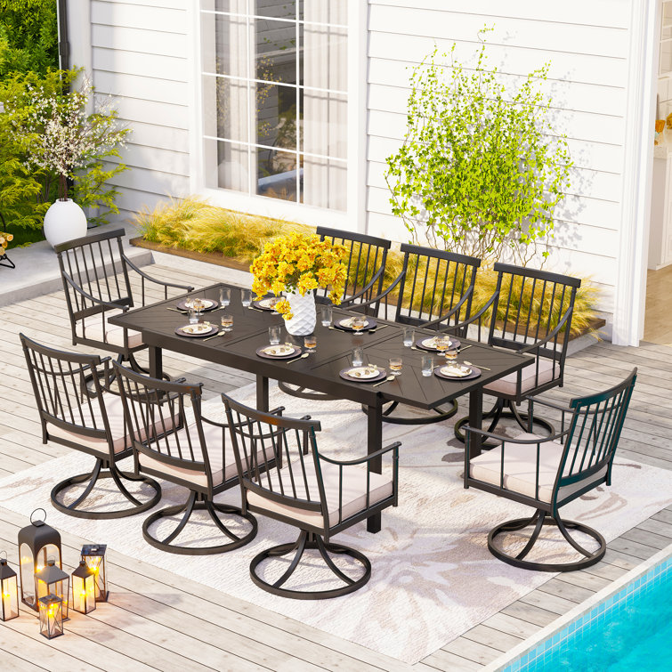 Rectangular 6 - Person 84" Long Dining Set