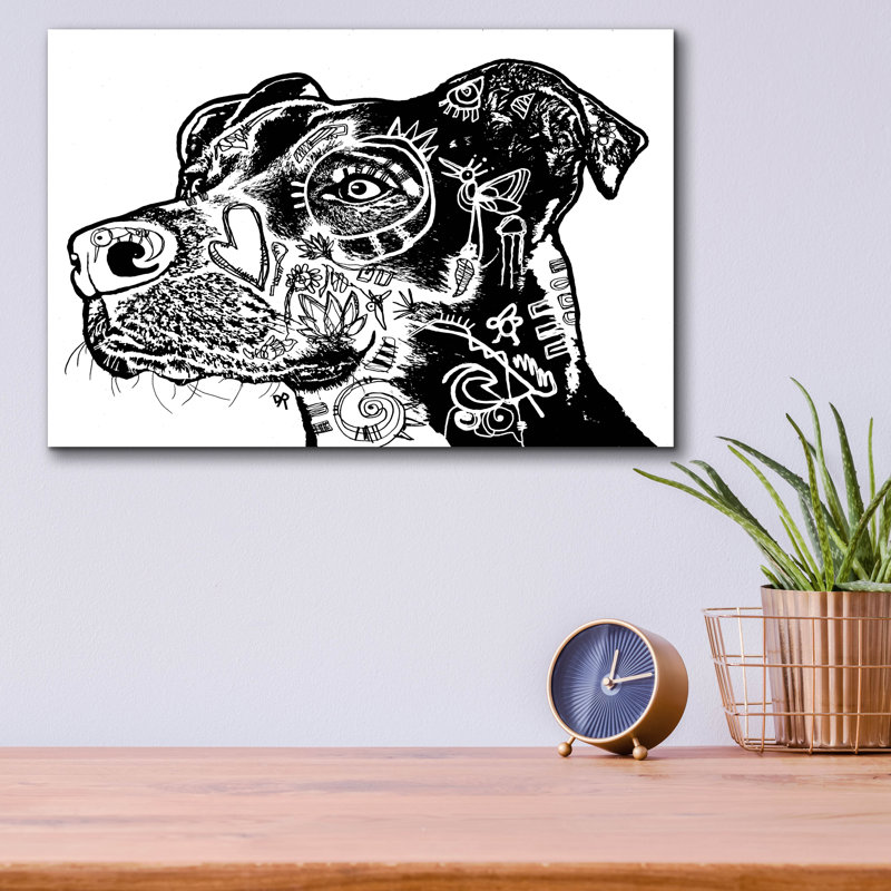 «Bird Dog Scratch» par Dean Russo, H 12 po x l 16 po x P 0,13 po