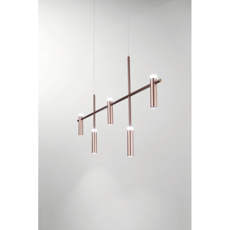 Smicksburg 5 - Light Bronze LED Geometric Pendant