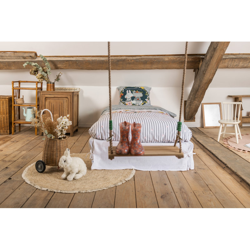 Ute Striped Duvet Cover with Pillowcases, 220 x 240 cm - 2 Pillowcases (63 x 63 cm)