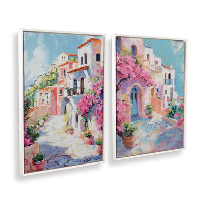 Ensemble de 2 impressions Amalfi Blooming Pathway