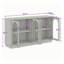 Buffet avec portes vitrées et tablettes ajustables-798101896