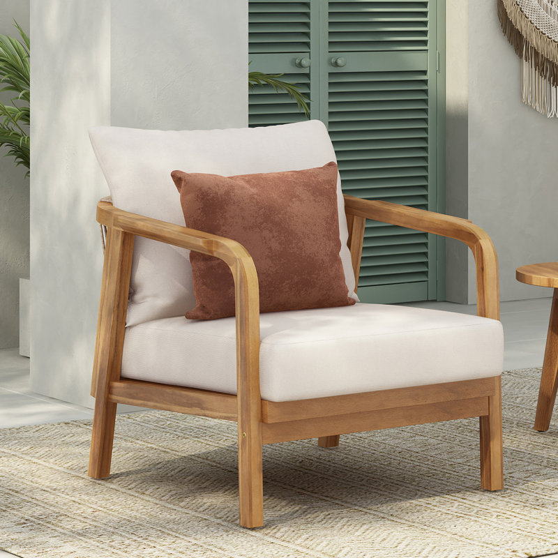 Chaise d'appoint rembourrée en bois massif de style Mid-Century, Teck
